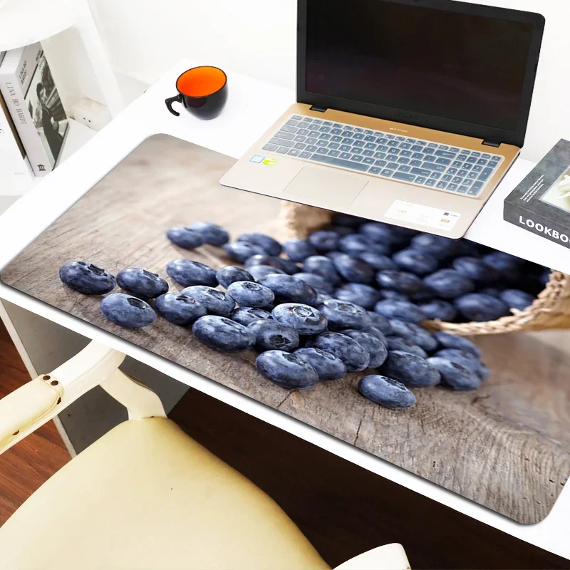 Gamer Keyboard Pad Blueberries Office Accessories Mousepad Anime Mouse Carpet Computer Desks Desk Mat Pc Cabinet Games Gaming