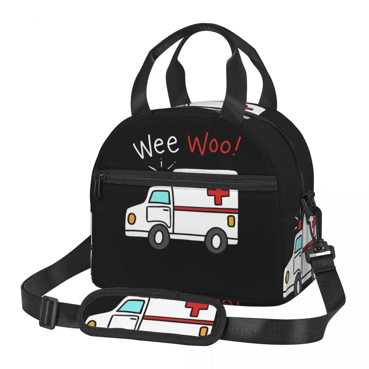 

Paramedic Ambulance Insulated Lunch Bag for Women Bento Storage Food Boxes Container Cooler Thermal Lunch Box Tote