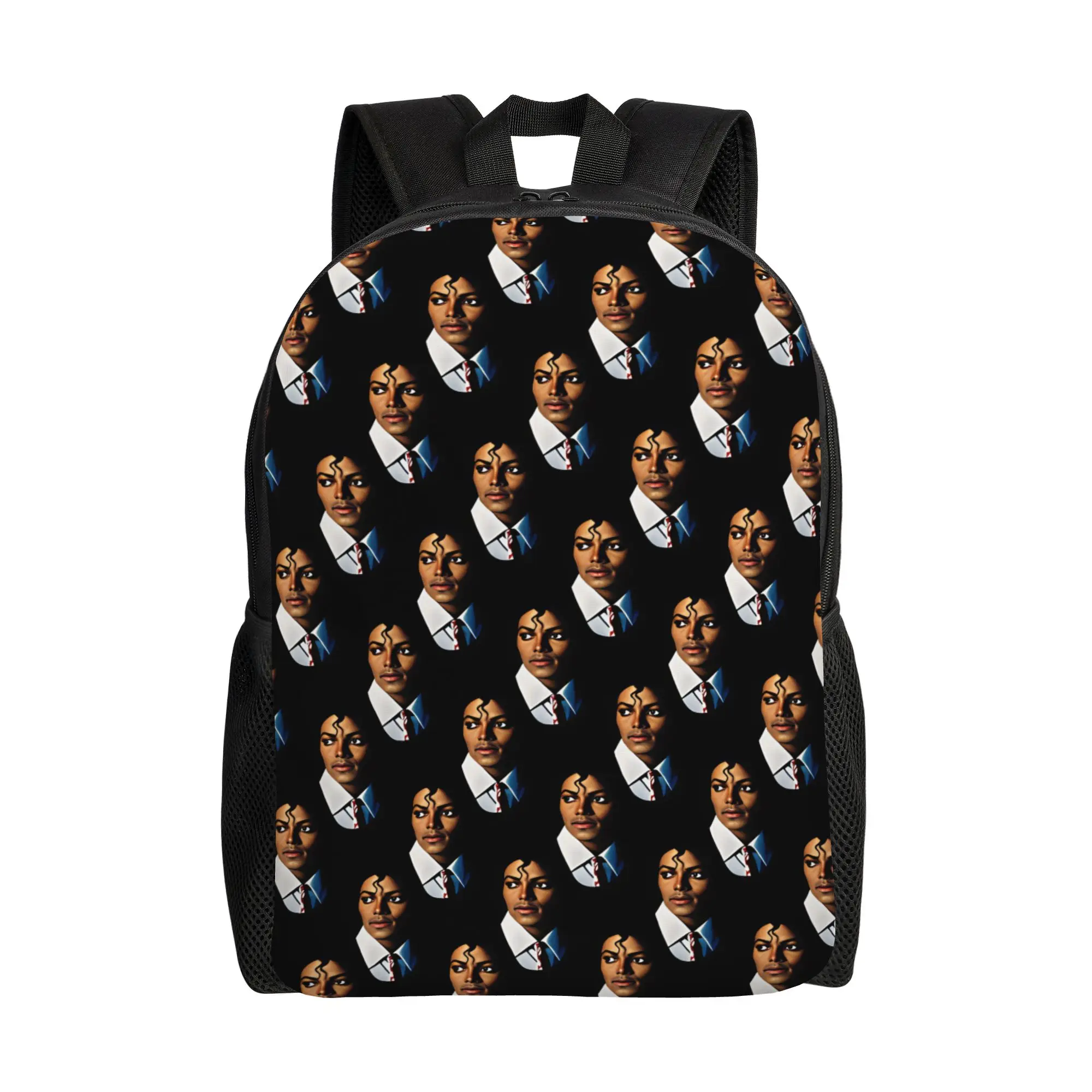 Michael Jackson King of Pop MJ Backpack  College Backpacks Female Elegant School Bags Colorful Lightweight Rucksack