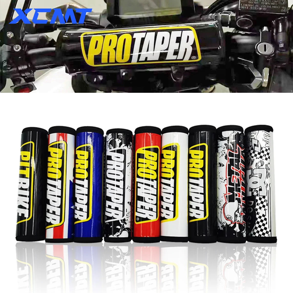 

Motorcycle Accessories Handlebar Pads 20/25cm Round Moto Cross Bar Chest Protector Protaper ATV Quad Dirt Pit Bike Modified Part