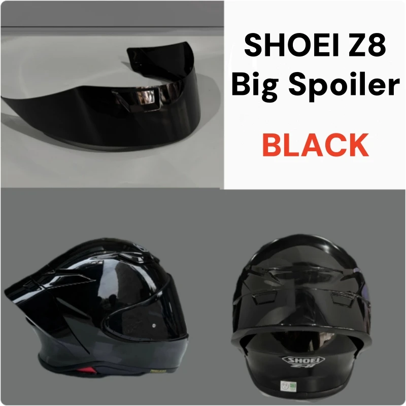 Duży spojler na kask motocyklowy do kasków Shoei Z8, akcesoria dekoracyjne, tylny spojler na kask motocyklowy do Z-8