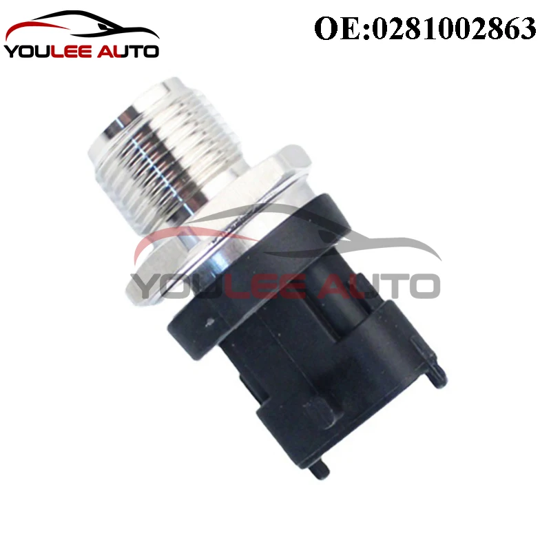 

High Quality OEM 0281002863 31401-4A400 314014A010 Fuel Pressure Sensor For Hyundai Kia 1.5 1.6 1.7 2.0 2.2 2.5 CRDi Auto Parts