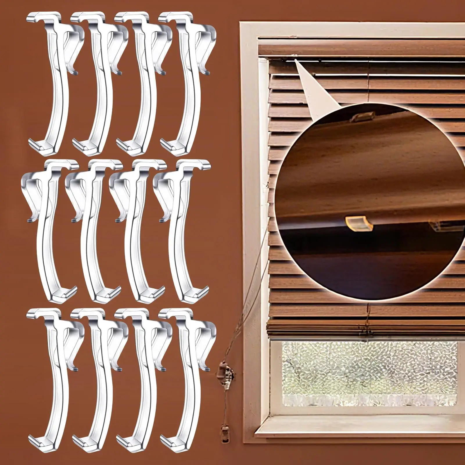 Rv Drapery Clips 12 Piece Rv Drapery Retainer Side Window Covering Hardware Holdback Easy Install For Camping Outdoor Bedroom