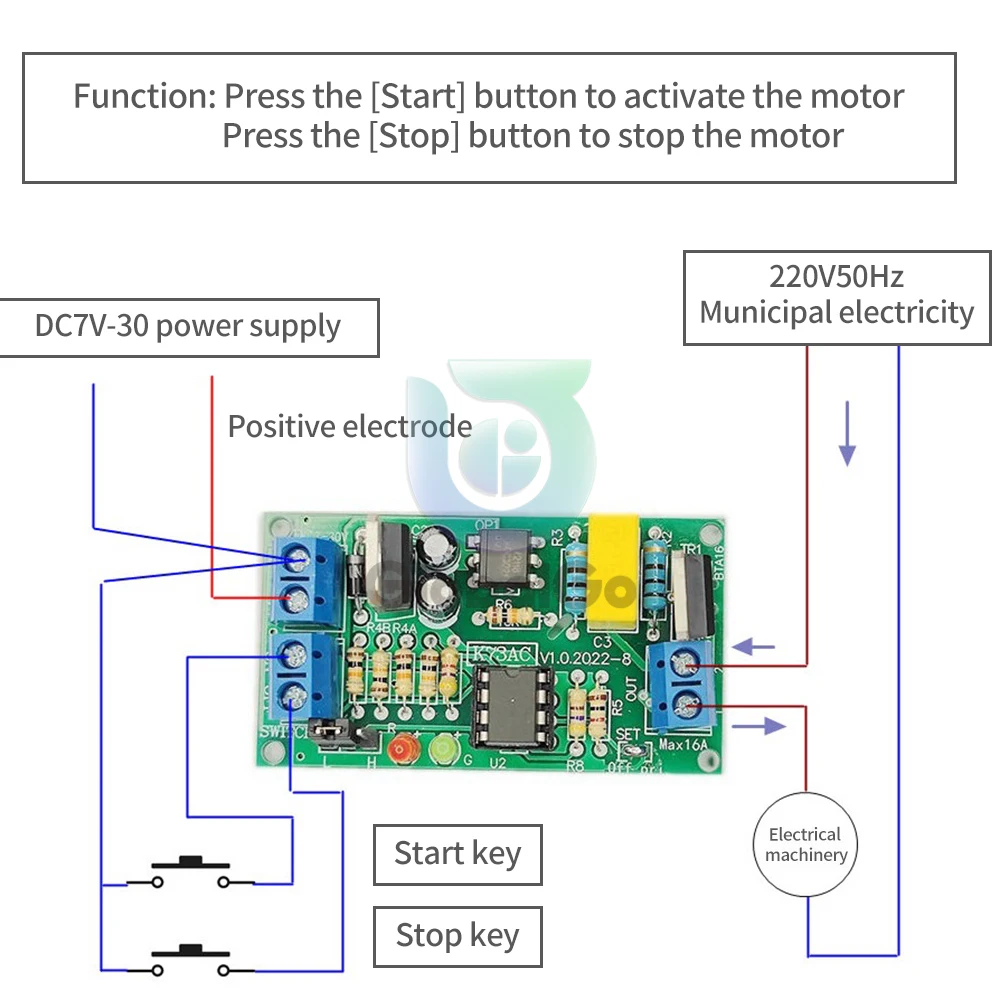 العاصمة 7v-30v الزناد تأخير التبديل على - قبالة المجلس الموقت الموقت التتابع وحدة تأخير التبديل وحدة