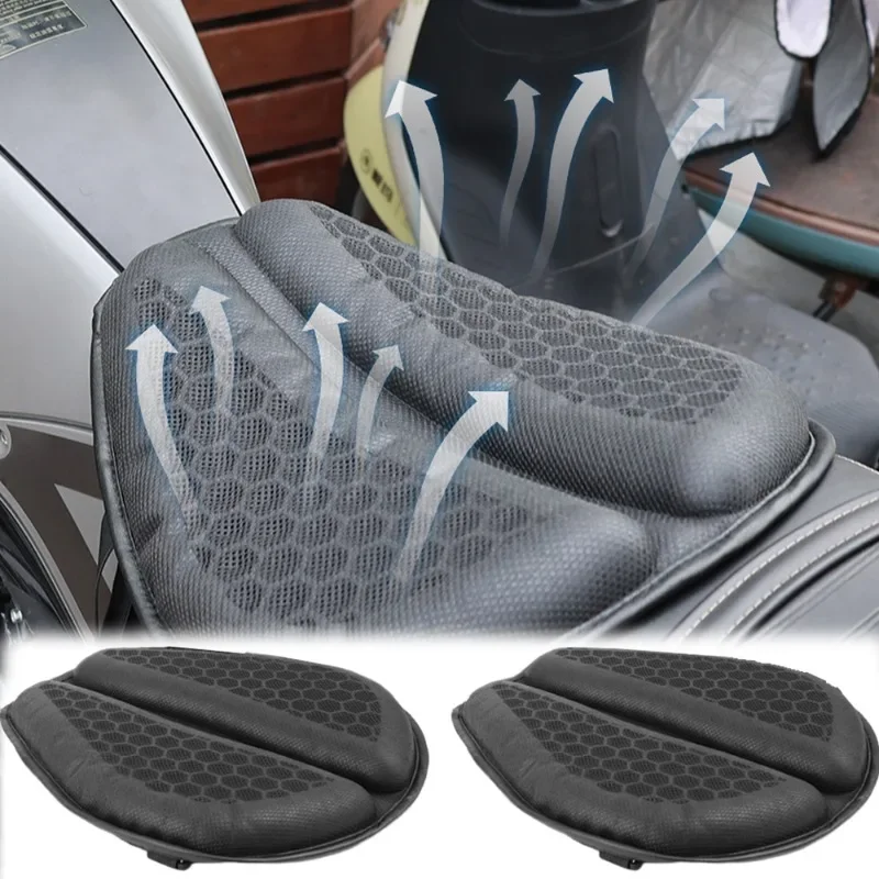 

Motorcycle Honeycomb Seat Cushion 3D Anti-slip Motorcycle Gel Seat Cushion Moto Pressure Relief Ride Seat Pad Moto Accessories