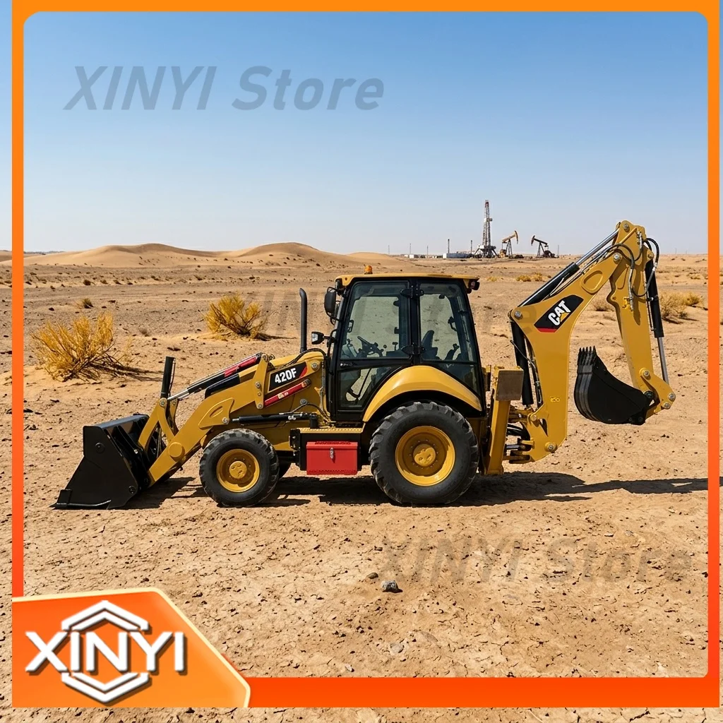 High-quality used stock excavators originally from the United States at low prices, CAT 420F used backhoe loader