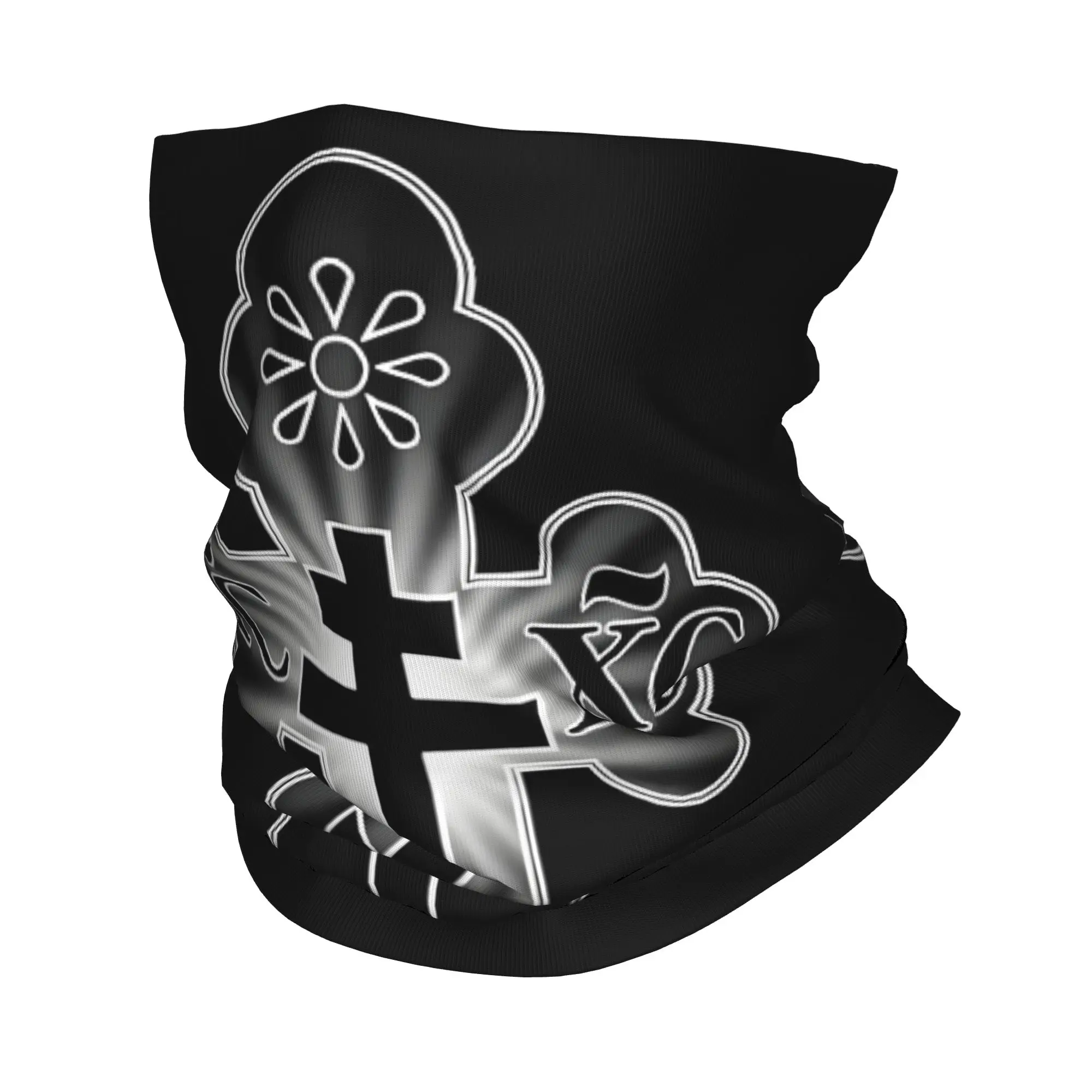 Custom Eastern Orthodox Great Schema Golgotha Cross Bandana Neck Gaiter UV Face Scarf Cover Men Women  Headwear Tube Balaclava