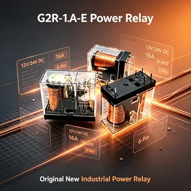 G2R-1A-E 12V/24V DC Power Relay, 16A 1A SPST, 6-Pin, Original New for Industrial