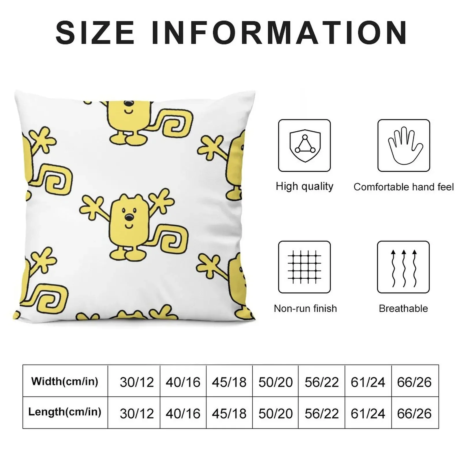 Wow Wow Wubbzy Throw Pillow Marble Cushion Cover Christmas Cushion For Home pillow