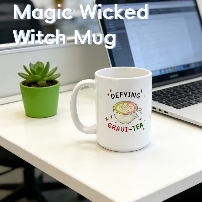 

Wicked Witch Mug Ceramic Coffee Tea Cup - Novelty Wizard Gift for Music Lovers Collectible Home Drinkware