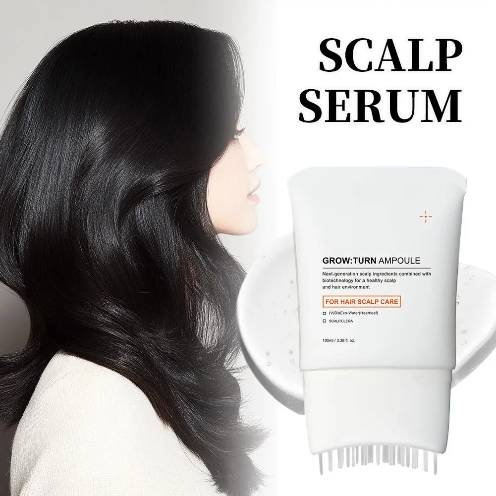 Hair Serum With Built In Massage Brush Nourishes And Strengthens Hair Improves Scalp Condition For Professional Daily Hair Care