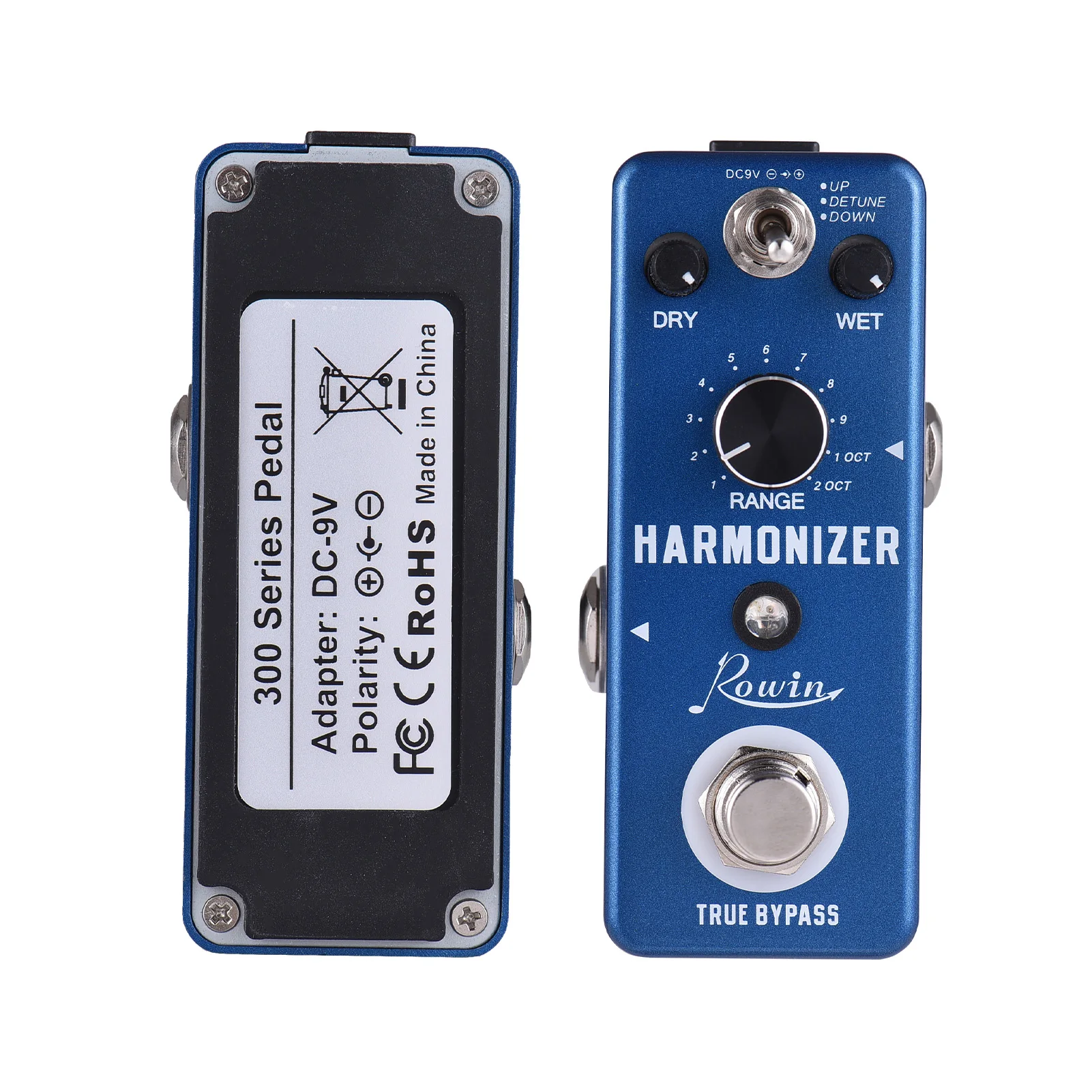 

Гитарная педаль эффектов Rowin Harmonizer: 3 режима (Гармония/Питч-шифт/Детюн) и режимы RANGE/WET/DRY