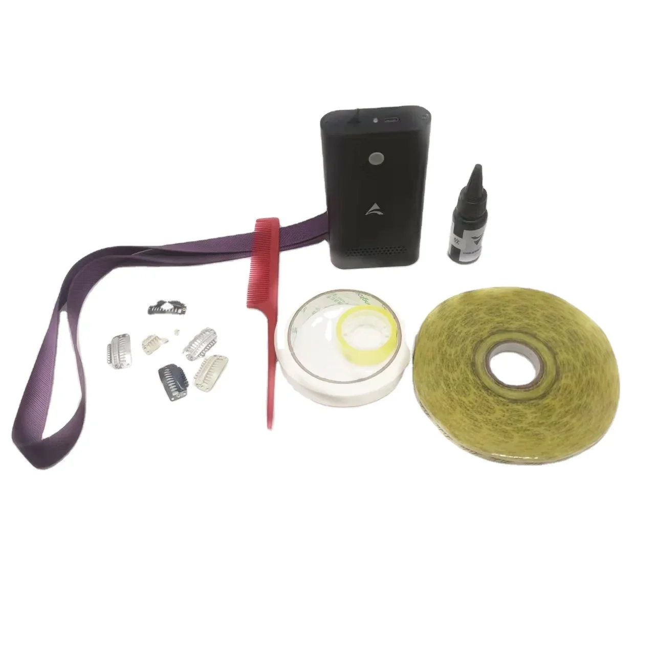 طريقة جديدة لصنع شريط عروسة الشعر الملون مع آلة وصلات شعر خفيفة على شكل حرف V وغراء vg2000 سهل وساخن #1