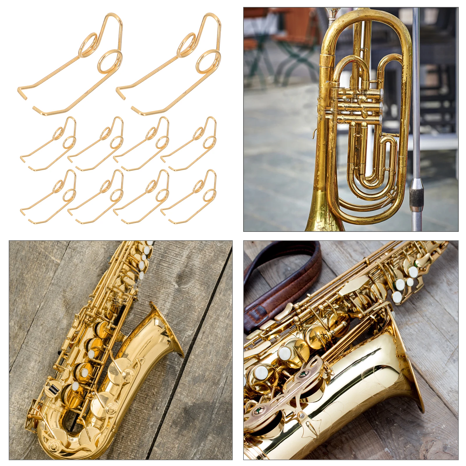 

20pcs Trumpet Water Key Spit Valve Spring 25.2Mm Brass Instrument Repair Parts Metal Spring For Trumpet Accessories