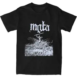Mgla Age Of Excuse Black Metal T Shirt Couple Y2K Funny Pure Cotton T-Shirts Summer O Neck Popular Tees Oversized Tops