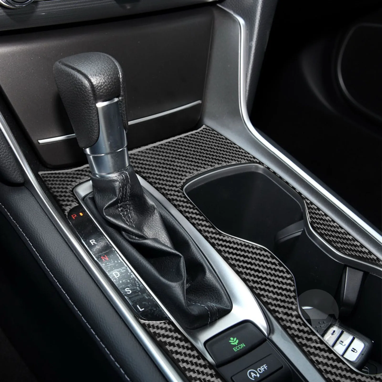 Kompatibel mit Honda Accord 10. Generation 2016–2022, Kohlefaser-Schalttafel-Abdeckung, dekorativer Auto-Innenzubehör-Aufkleber