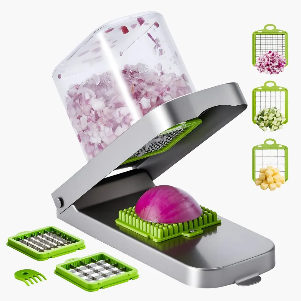 

Suitable for Vegetable cutter, multi-functional food cutter, cutting, cutting 3 types of knife plate chopper