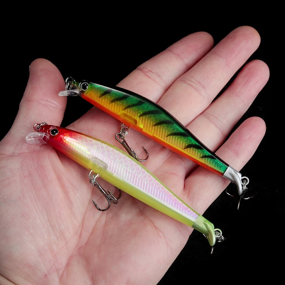 WALK FISH Floating Minnow 90mm 7.7g Professional Quality Fishing Lures 3D Eyes Minnow Crank Hot Model Artificial Bait Tackle