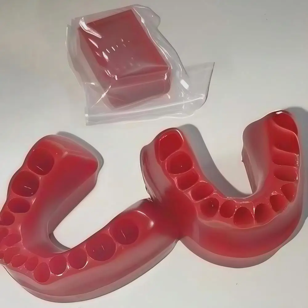 B11 Typodont Model Replaceable Gingival Wax Embankment Denture Bite Block Wax Hard Occlusal Rim Waxes