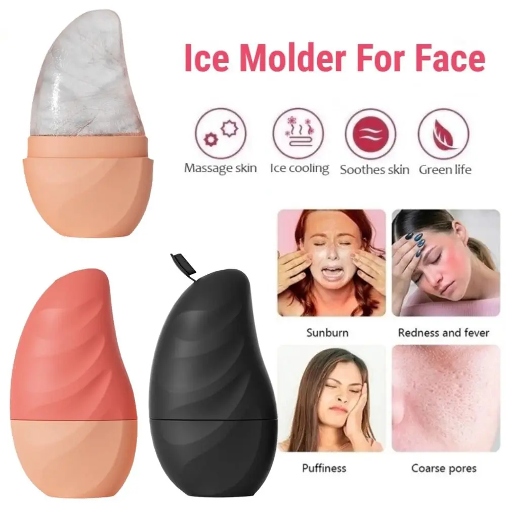 سيليكون الجليد الوجه الأسطوانة قابلة لإعادة الاستخدام الوجه رفع الوجه مدلك الجمال أدوات العناية بالبشرة مانعة للتسرب الوجه الجمال الجليد شبكة