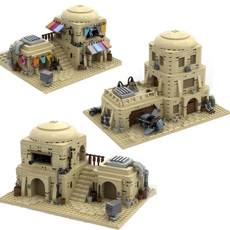 Star Movie Moc Bouwstenen Modulaire Woestijn Architectuur Set Serie Model Technologie Blokken Speelgoed DIY Set Montage Vakantiegeschenken