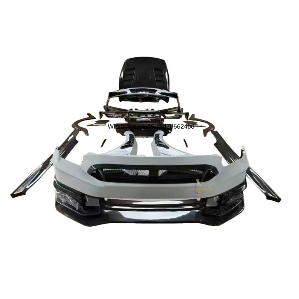 

TS Style Carbon Fiber Bodykit Front Rear Bumper Side Skirt Rear Spoiler for GTR R35 Upgrade to 2024 Style 09-16