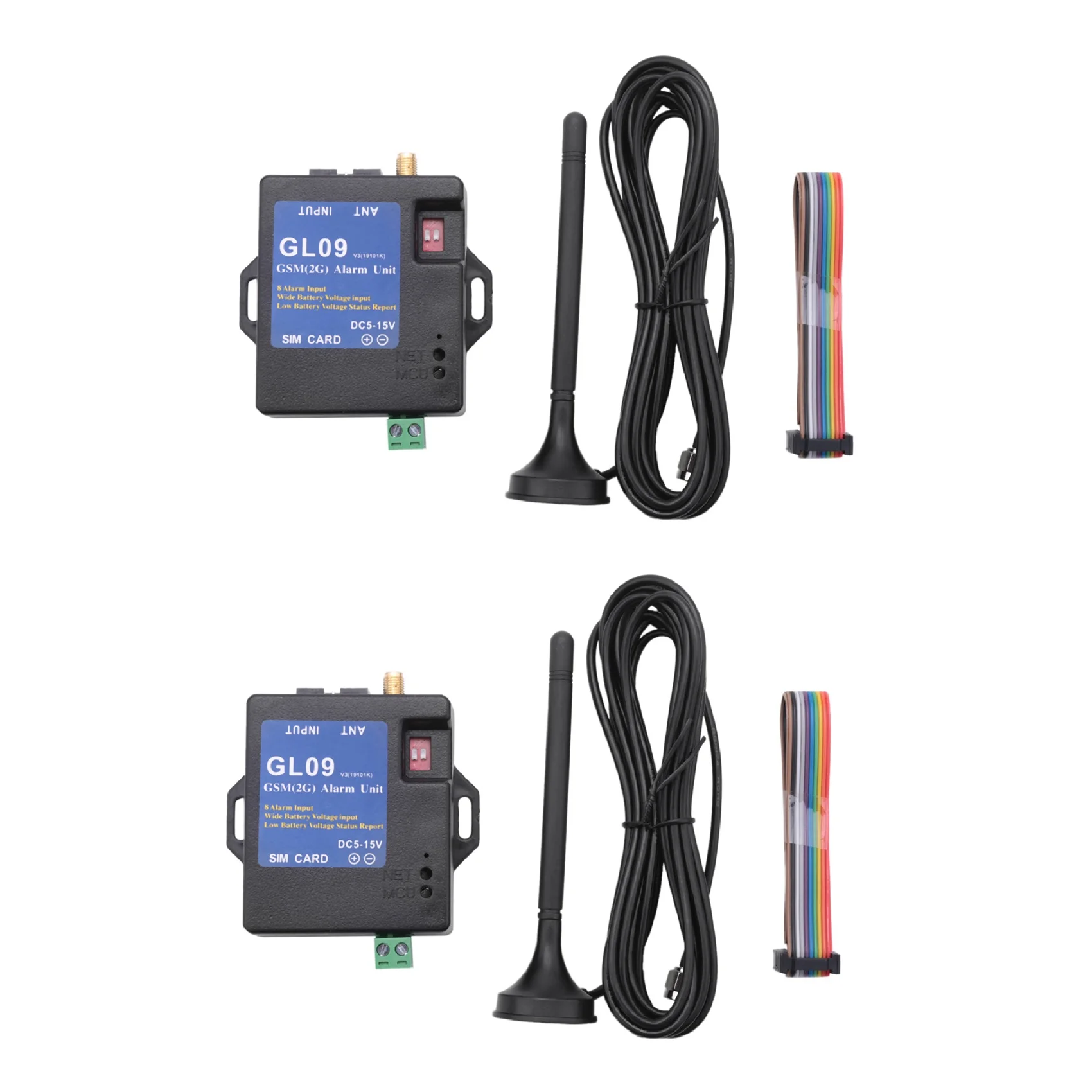 ABKN-2X GL09 8 Channel Battery Operated App Control GSM Alarm Systems SMS Alert Security System 2019