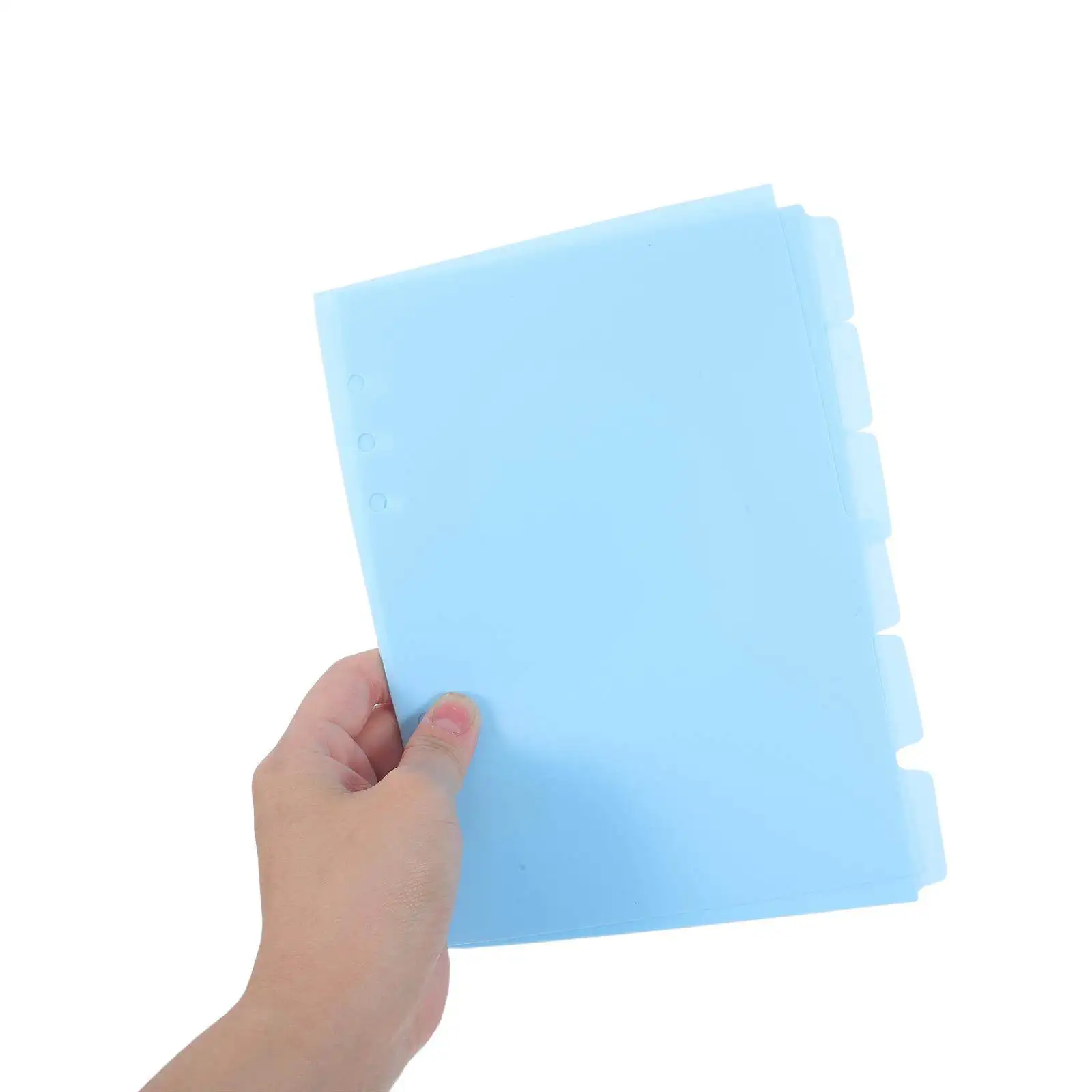 

6Pcs PP Plastic Binder Index Dividers Tabs for A5 Notebooks Ring Binders Lever Arch Files Quick Detach Reusable Section Labeling
