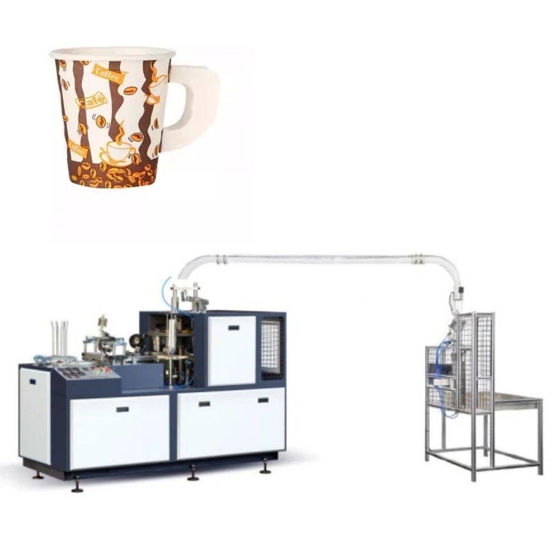 Customized Paper Cup Making Manufacturing Machine Production Line Coffee Paper Cup With Handle Machine To Make Disposable Pap