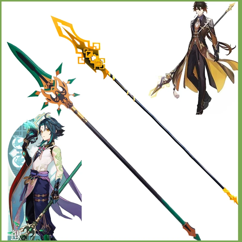 

Game Genshin Impact Cosplay Props Zhongli Xiao 180CM Sword PVC Spear Props Anime Cosplay Weapons ZHONG LI XIAO Long Christmas