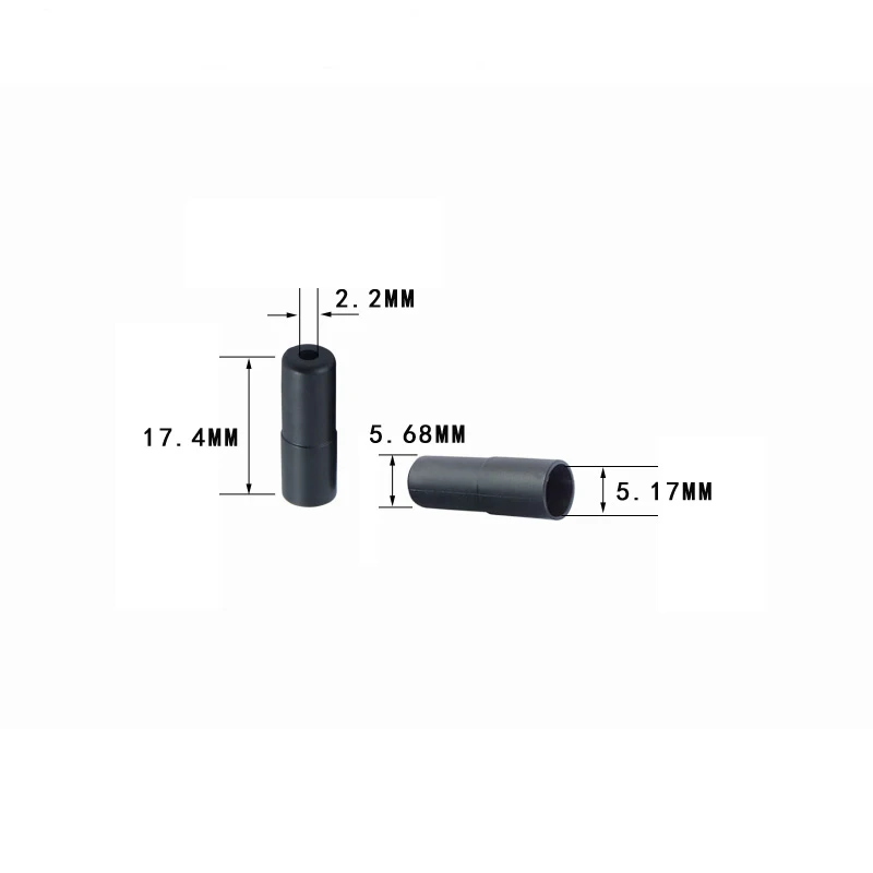 100 pcs 5.0MM Mountain Road Bike Bicycle Brake Gears Outer End Caps Tips Crimps Cable Wire Housing Parts