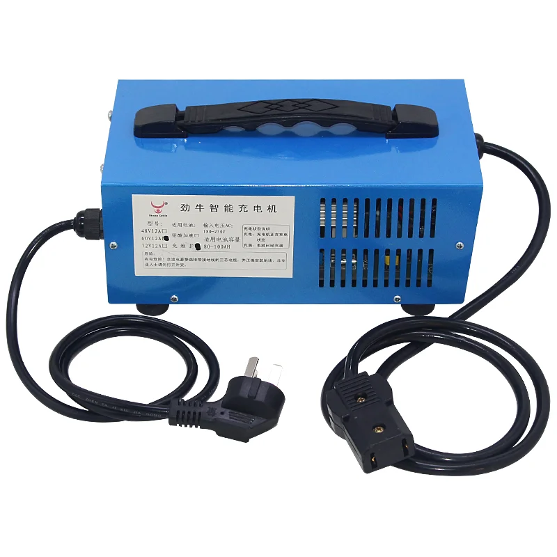 Electric vehicle four-wheeler intelligent charger three-wheeler 48V60V72V100ah battery high-power charger