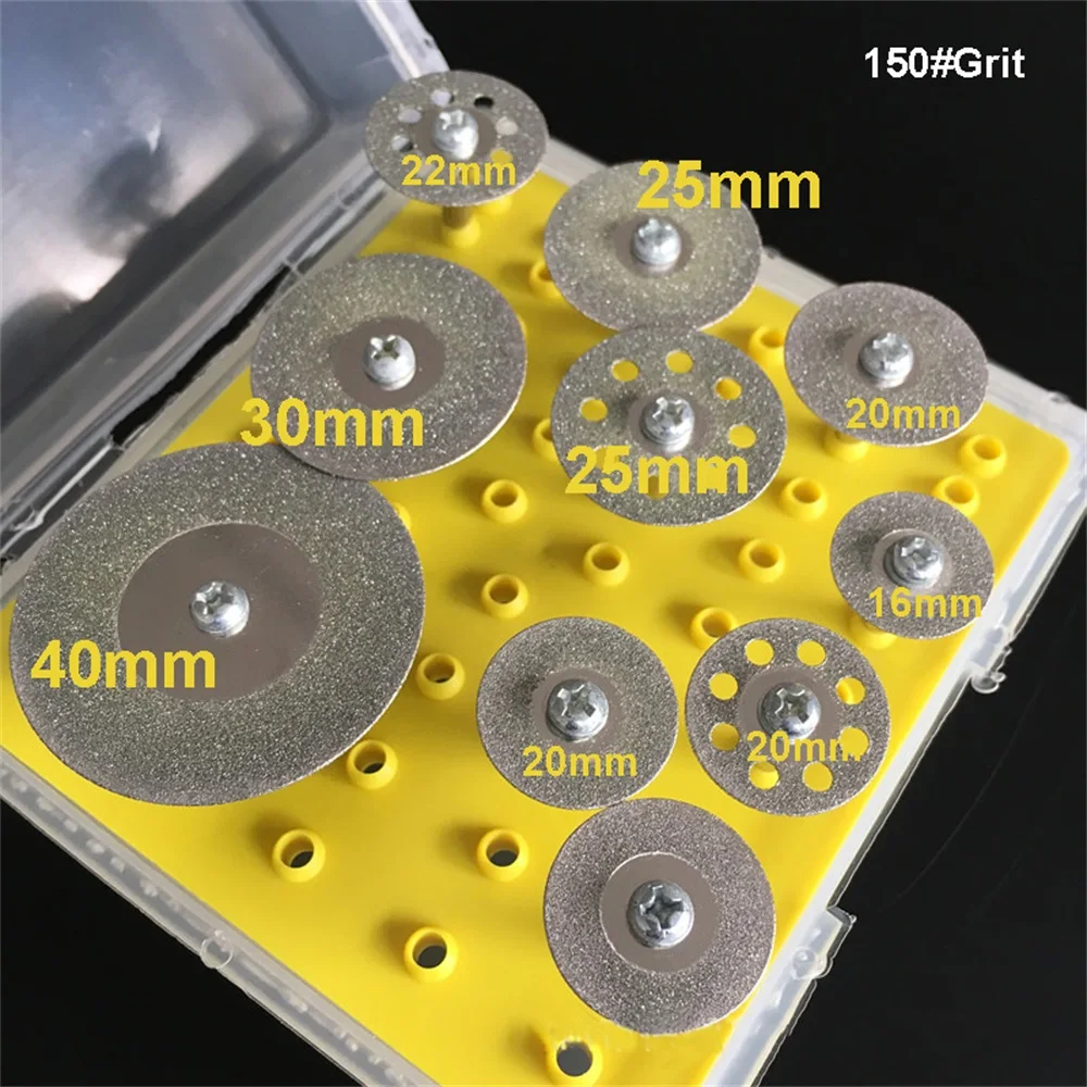 Aiguille-Jeu de Têtes de Meulage Diamantées, Fraises à Tige de 3.0mm pour Dremel, Outils Convertifs à Distance, Fraise Diamantée, 50 Pièces