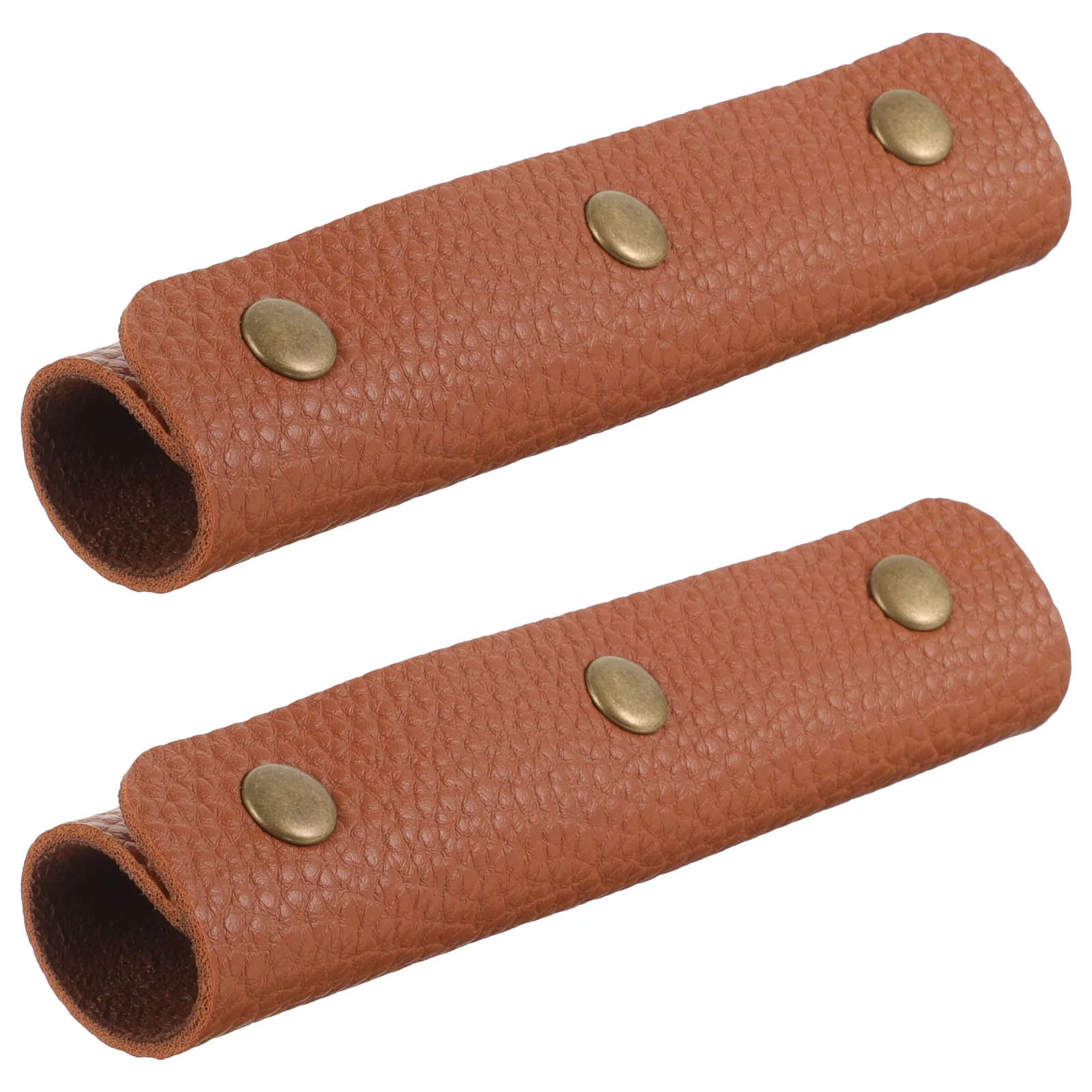 

2Pcs Luggage Handle Covers PU Suitcase Handle Grip Pressure Relief Wrap for Travel Bags Shoulder Strap Sleeve