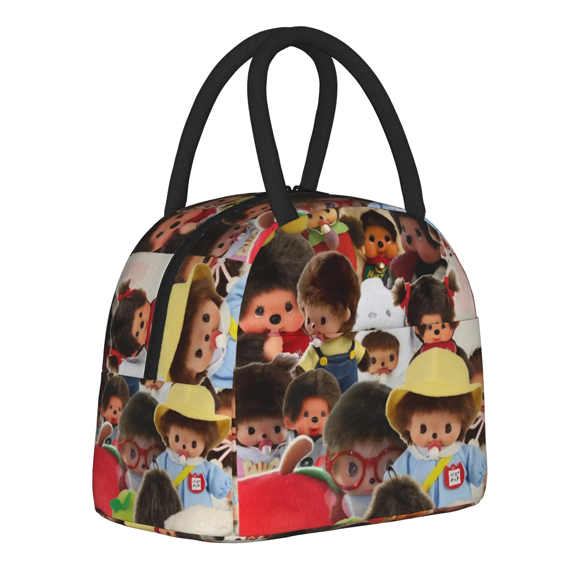 

Insulated Lunch Bag Kawaii Monchhichis Merch Food Box Causal Cooler Thermal Lunch Box For Office