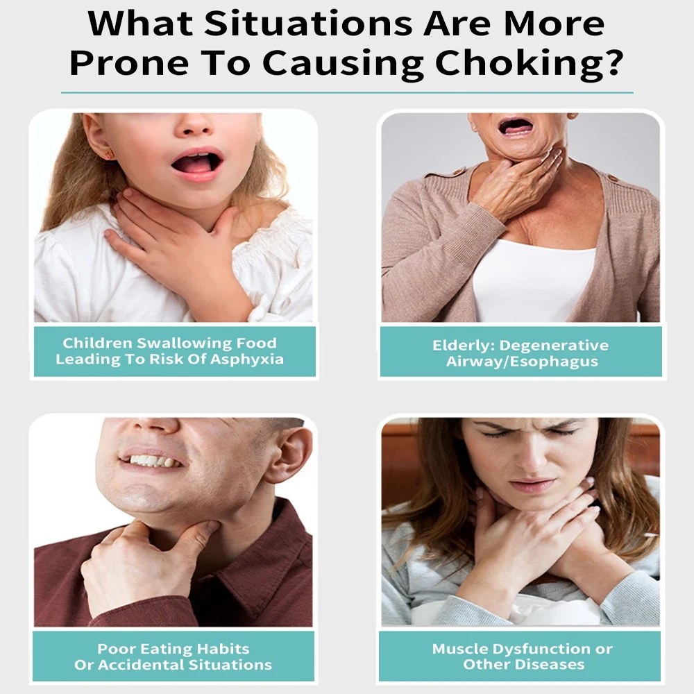Anti Choking Rescue Device Heimlich Maneuver Anti Asphyxia Face Mask Emergency Home Rescue Adults & Children First Aid Kit