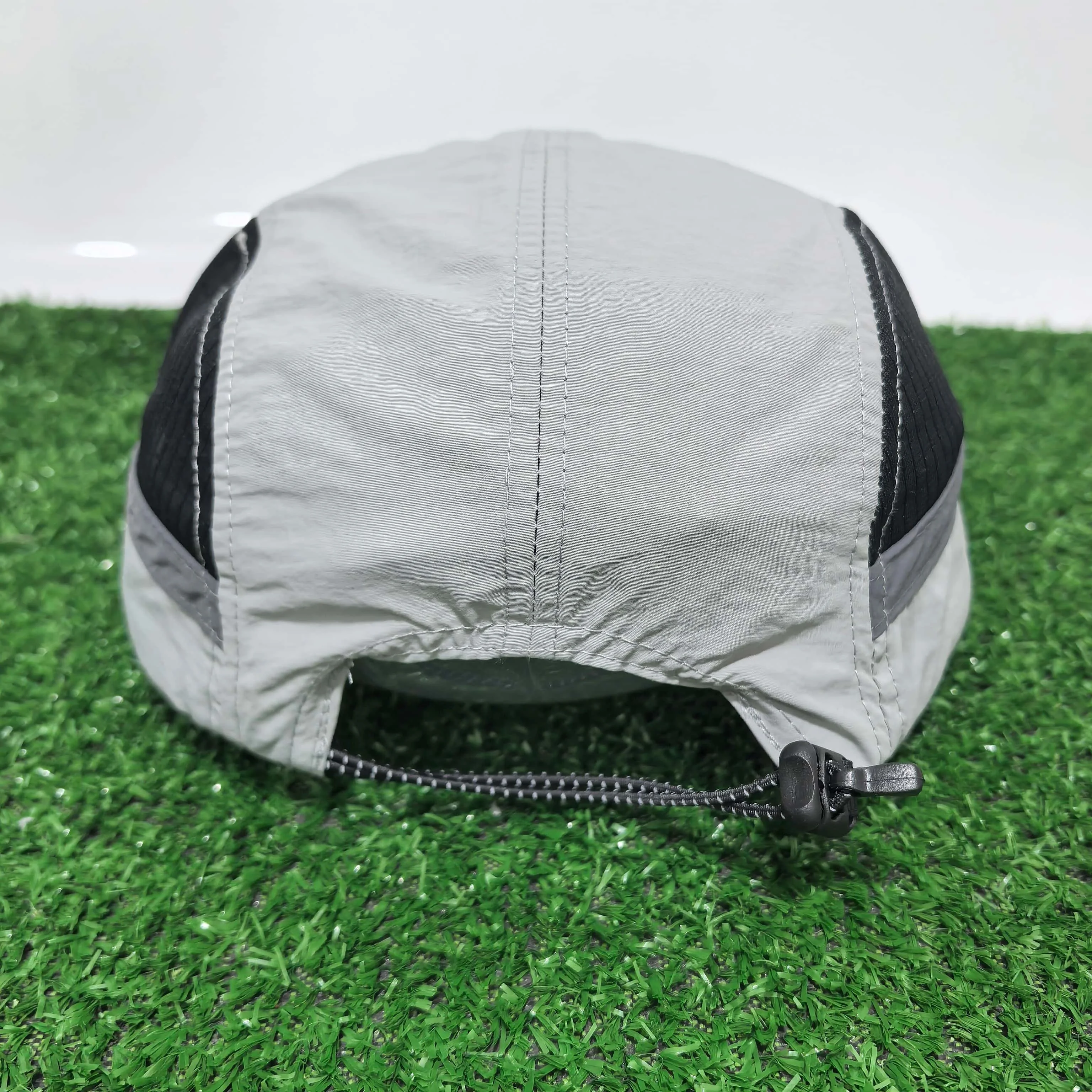 Bestseller GO ONE MORE Buchstaben-Print 5-Panel-Kappe Schnell Trocknende Mesh-Splicing Baseballkappe Outdoor-Sport Laufmützen für Männer und Frauen – Detail 12