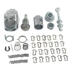 Para Peugeot 407 Citroen C4 2004-2011 Picasso 2006-2008 cilindro de cerradura de puerta delantera izquierda barril Kit de reparación desmontado sin llaves