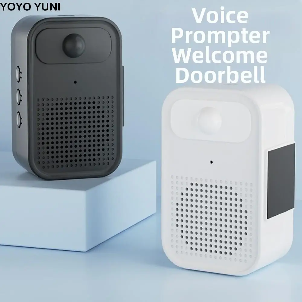 مستشعر الأشعة تحت الحمراء ترحيب جرس الباب PIR كاشف حركة لاسلكي باب تحية الاستشعار إنذار تسجيل وظيفة مكافحة سرقة