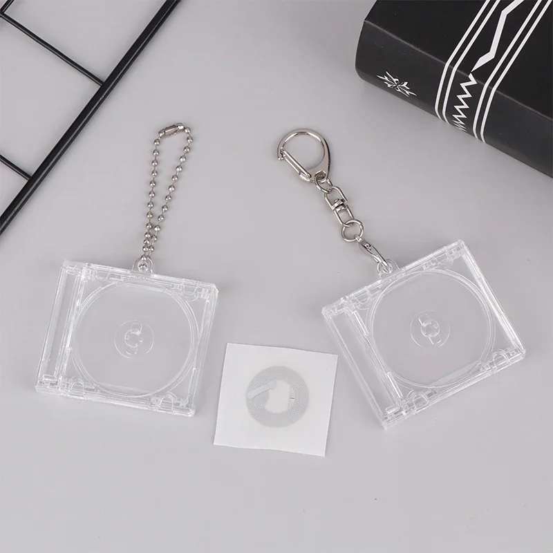 1 шт. пустой альбом мини-футляр для компакт-дисков брелок для DIY рюкзак подвесной декор брелок кулон