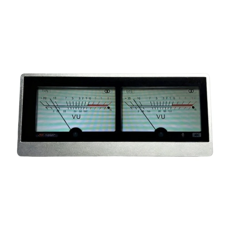   Analog Pointer Sound Spectrum Monitor 4.6 Inch Touch Panel Screen for Home Use Desktop