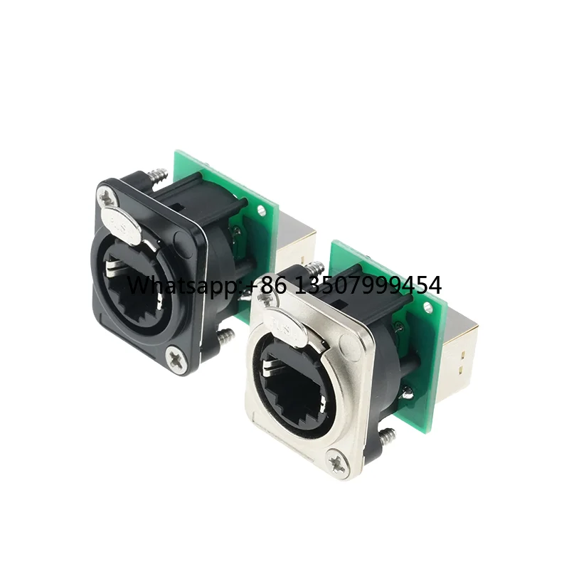 wholesale-d-type-panel-mount-ethercon-ethernet-rj45-feedthrough-chassis-connector-8p8c-copper-contact-zinc-alloy-connectors