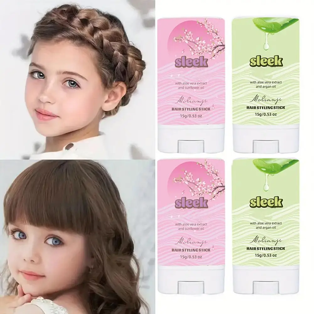 1 قطعة عصا شمع الشعر للطيران بعيدا وجعد الشعر نكهة الفاكهة المحمولة تصفيف الشعر دهن عصا للرجال النساء كسر الشعر X2P6