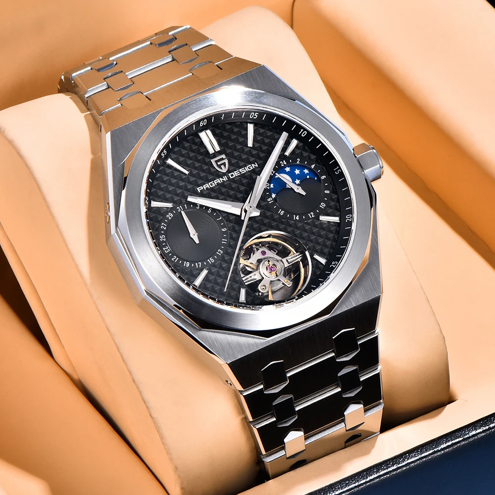 New PAGANI DESIGN Luxury Watches Sports Mechanical Automatic Watches Stainless Steel Waterproof Fashion Business Watches for Man