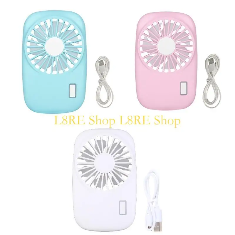 L8re Summer Mini Fan 2 Speed Fan القابلة للتعديل مع مروحة USB قابلة لإعادة الشحن