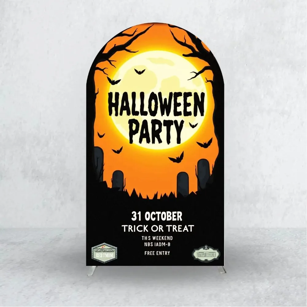 

Хэллоуин арка фон обложка тыква милый призрак фестиваль фон украшение фотография вечерние фон арка