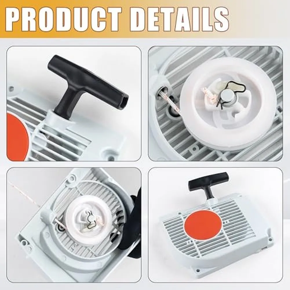 6pcs Recoil Starter Assembly for For Chainsaws 029 039 MS290 MS310 MS390 Includes Starter Pull Cord and Screws
