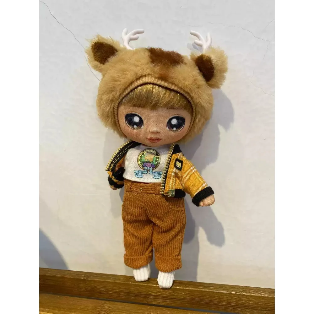 ن! ن! ن! مفاجأة الأزياء دمية سلسلة الملابس والأحذية DIY الشتاء موضوع فتاة دمية لطيف ألعاب من نسيج مخملي