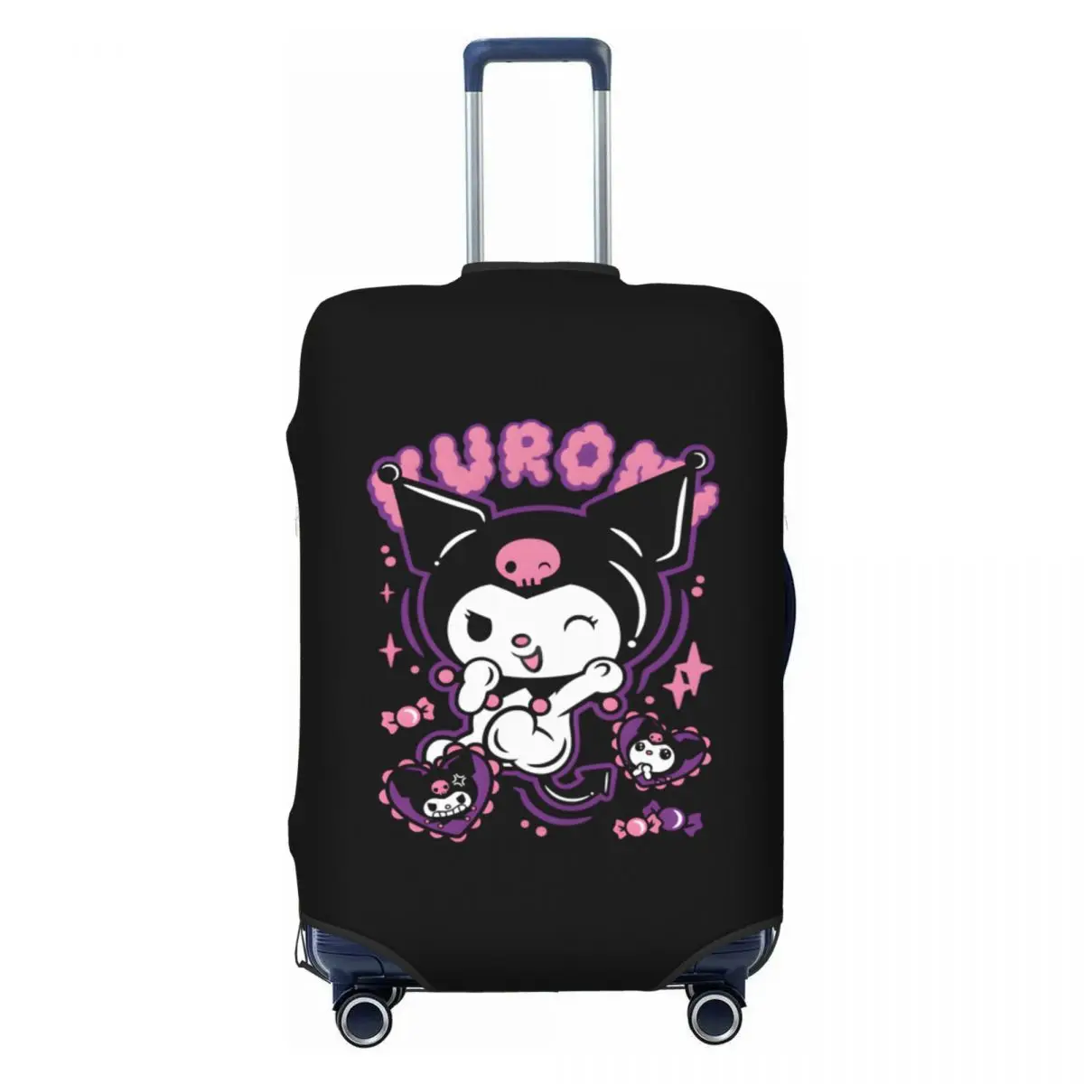 

Пользовательские Sanrio аниме Kuromi чехол для багажа протектор милые дорожные чехлы для чемоданов 18-32 дюймов