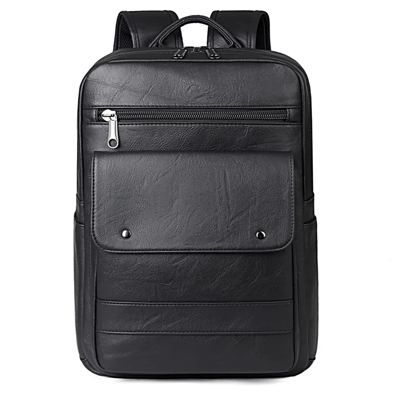 New Model Business-style Men's Casual Simple Large-capacity Computer Backpack with Multi-functional Waterproof Student Schoolbag